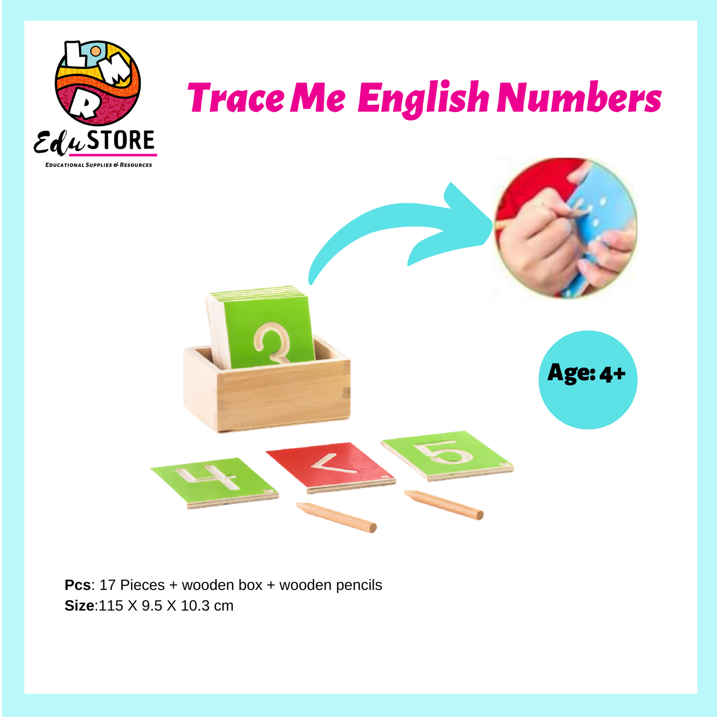 Trace Me Numbers (Arabic, English)